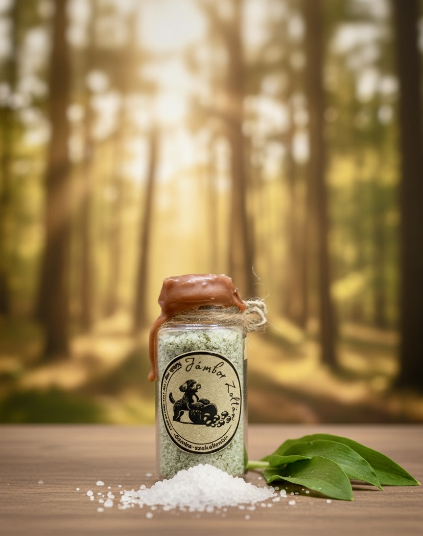 Medvehagymás parajdi só – finomra őrölt